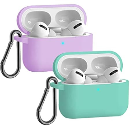 [2 Pack] SNBLK Designed for Airpods Pro Case Cover Silicone Protective Charging Case Skin with Keych | Amazon (US)