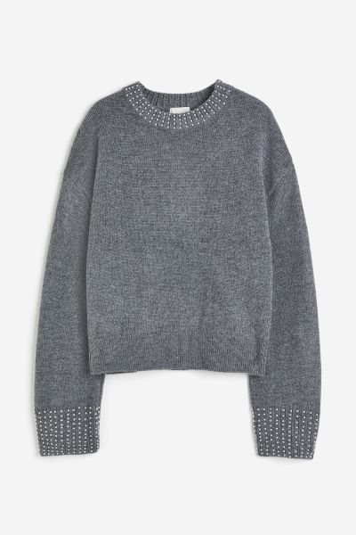 Bead-embellished Sweater | H&M (US + CA)
