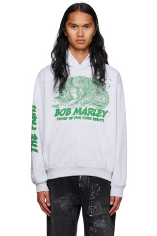 Gray 'Stand Up' Hoodie | SSENSE