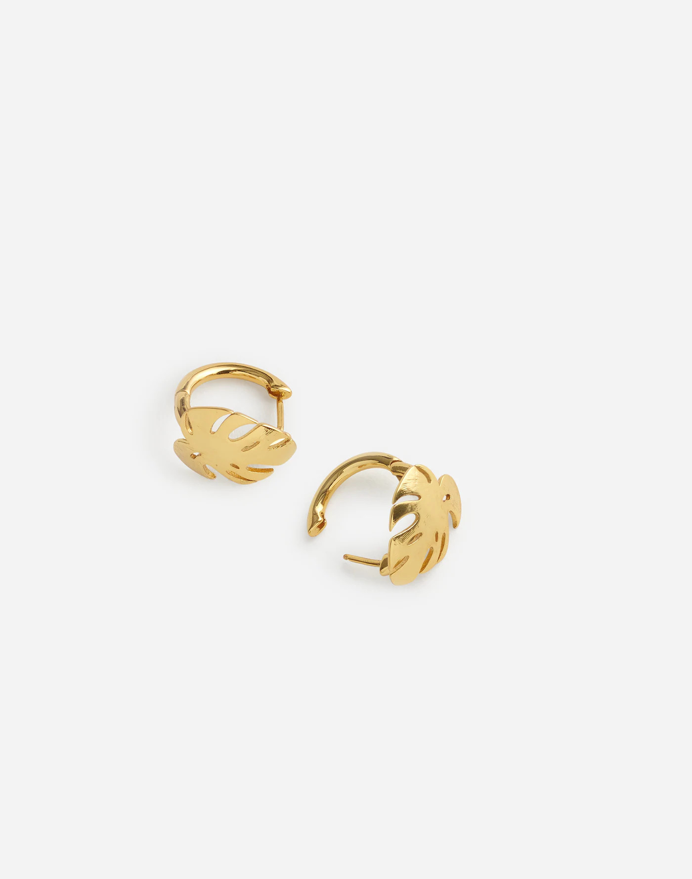 Monstera Hoop Earrings | Madewell | Madewell