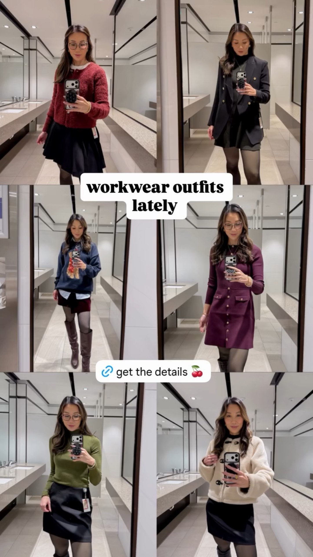 Workwear Looks Lately: Boots + Tights Edition 🖤
Once winter hits, fleece-lined tights become the uniform — warmer than trousers and the easiest way to look polished without freezing. ,

Save this for those mornings you want outfits that feel warm and expensive. ⬇️

7 winter outfits built from real capsule staples: knit dresses, wool coats, knee-high boots, tailored skirts, soft sweaters, and those rich winter textures that pull everything together.

#LTKgrwm #LTKWorkwear #LTKootd