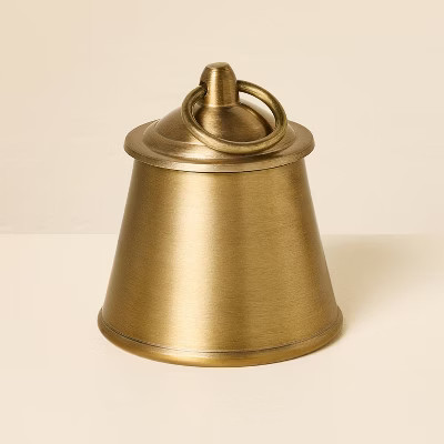 Small Brass Cozy Cardamom Bell Candle 4.58oz - Hearth & Hand™ with Magnolia | Target