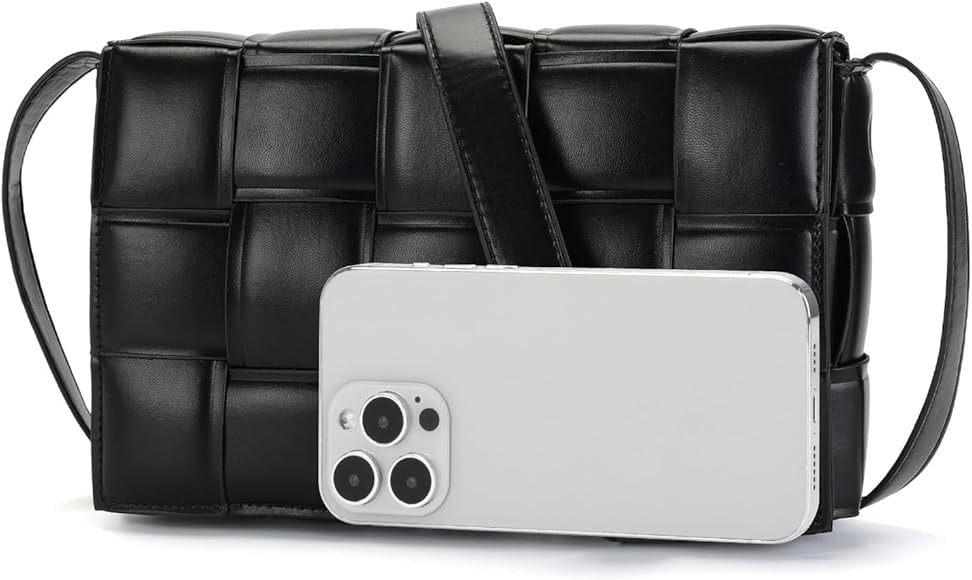 Hewdud Woven Crossbody Bags for Women Woven Shoulder Bags for Women Padded Cassette Crossbody Bag... | Amazon (US)