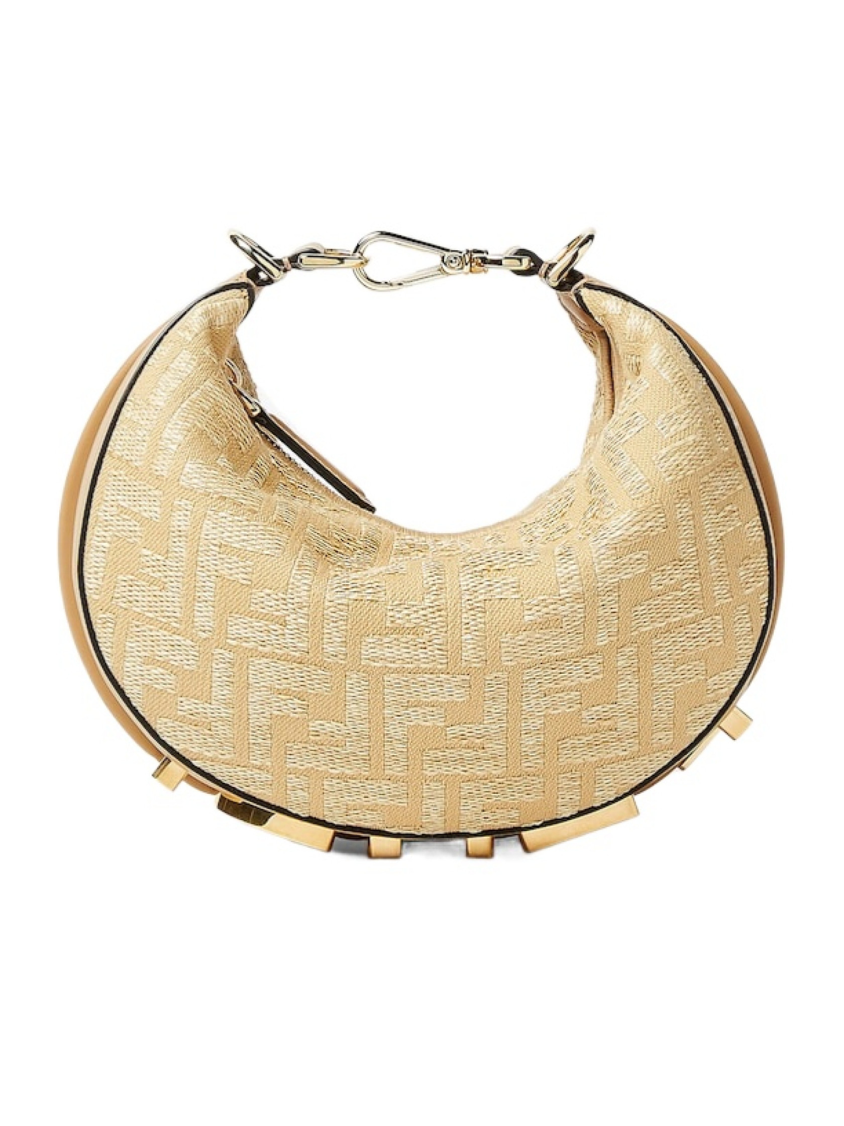 Fendi Fendigraphy Logo Lettering Mini Hobo Bag | Senser US