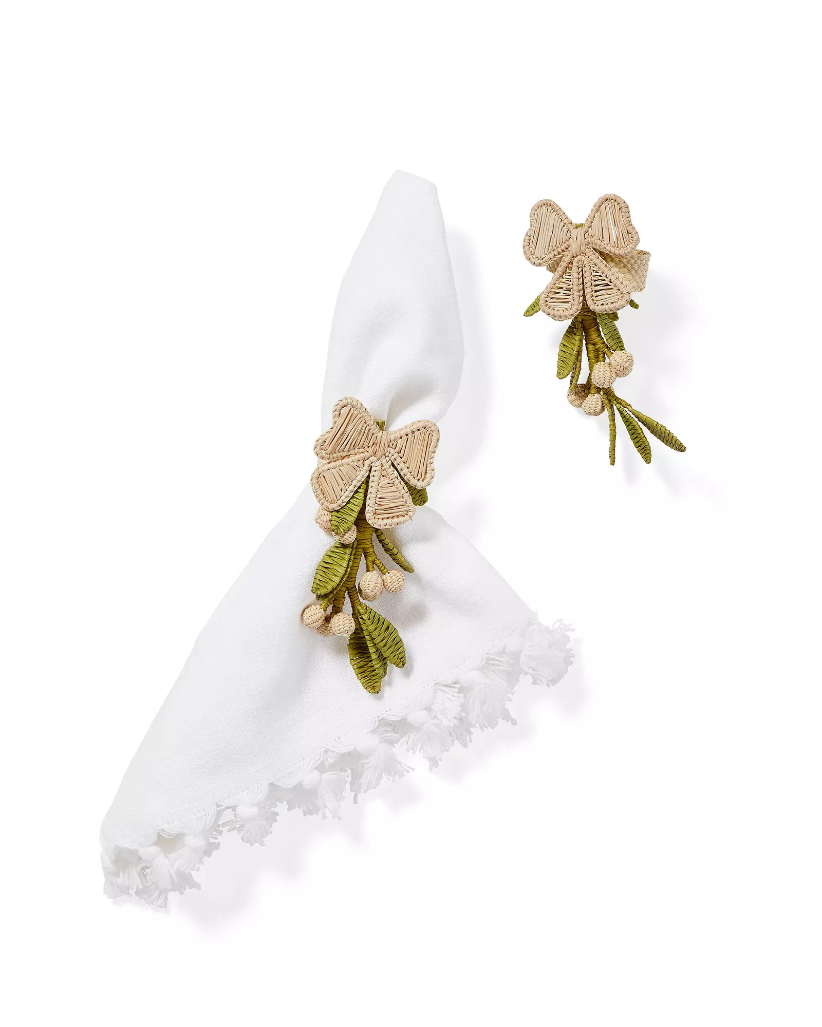 Holiday Handwoven Napkin Rings (Set of 2) | Serena and Lily
