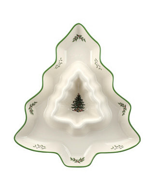 Spode Christmas Tree Chip & Dip - Macy's | Macy's