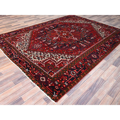 Wylean One-of-a-Kind 7'1" X 9'6" 1960s Wool Area Rug Red | Wayfair North America