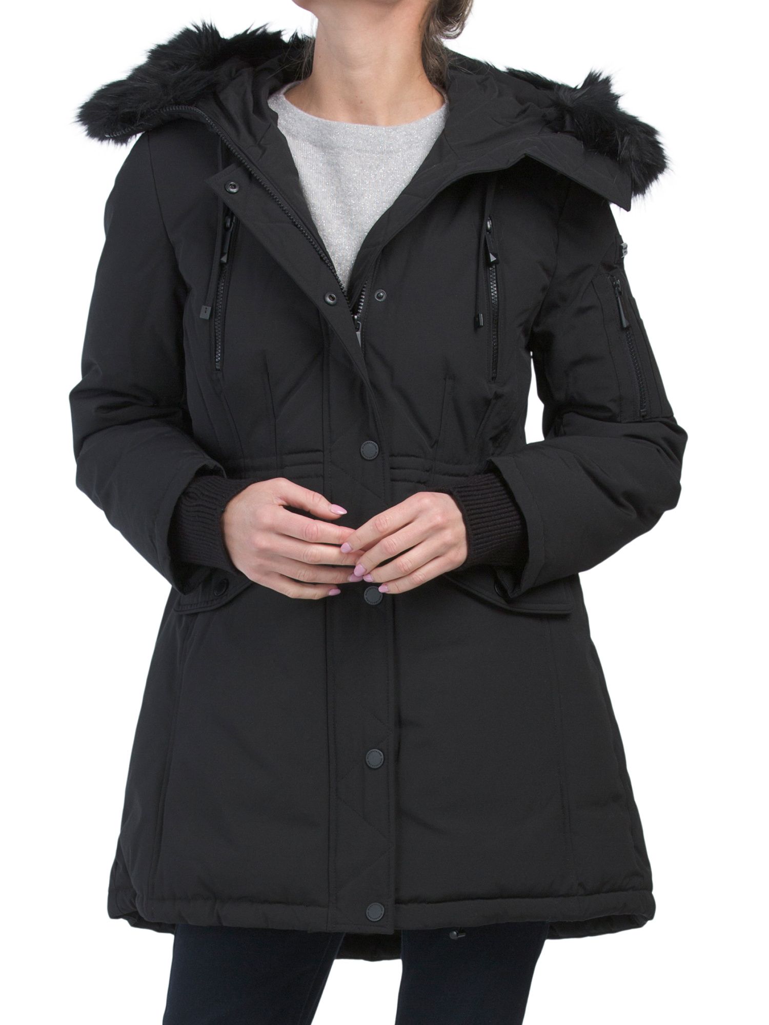 Tech Parka Faux Fur Hood Jacket | Women | Marshalls | Marshalls