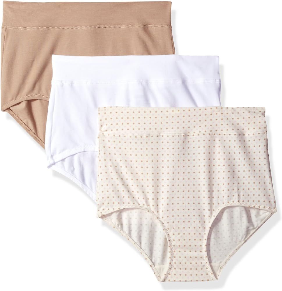 Warner's Women's Blissful Benefits No Muffin Top 3 Pack Brief Panty | Amazon (US)