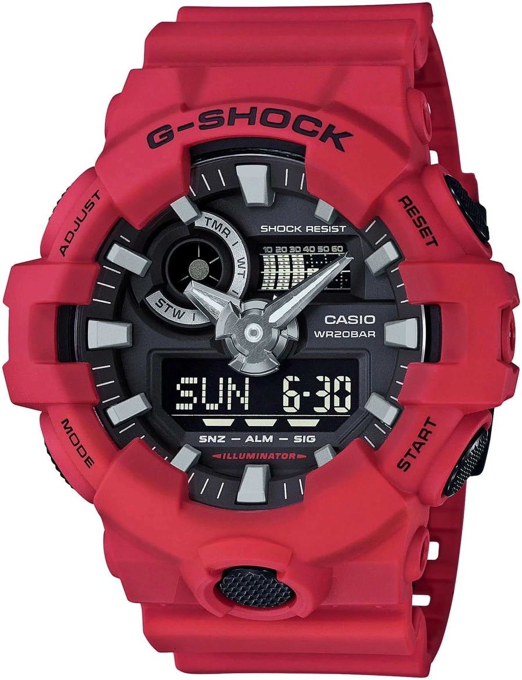 G-Shock Red Digital Analog Watch GA700-4A | Walmart (US)