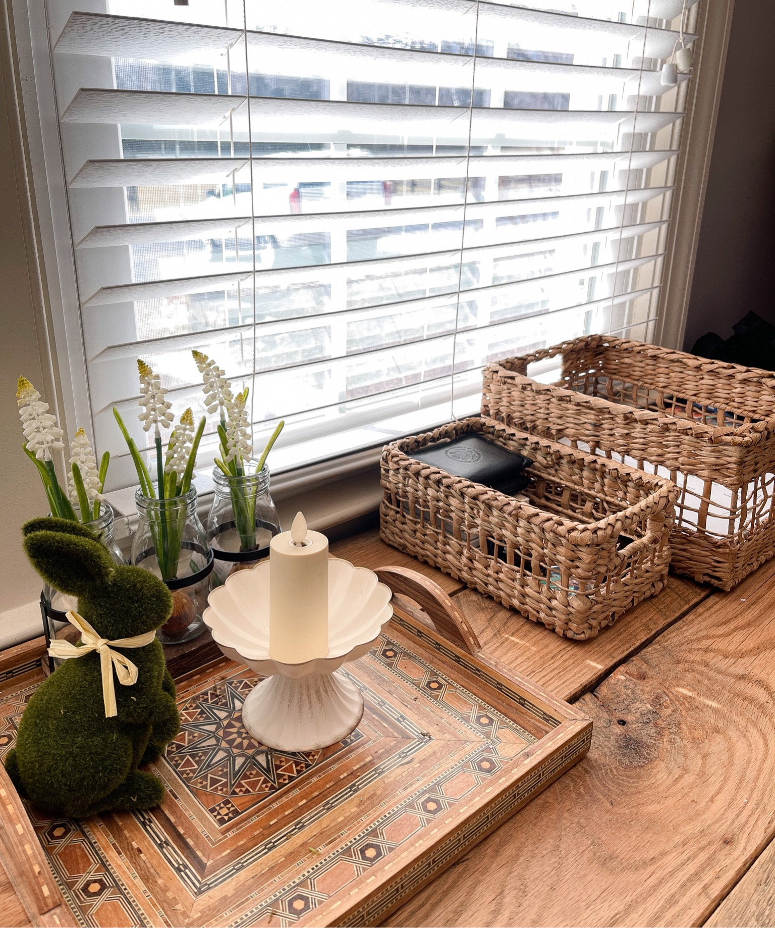 Spring decor, bunnies, storage basket, Target home, faux florals

#LTKunder50 #LTKhome #LTKFind