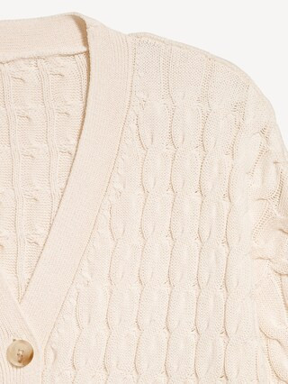 Slouchy Cable-Knit Cardigan Sweater | Old Navy | Old Navy (US)