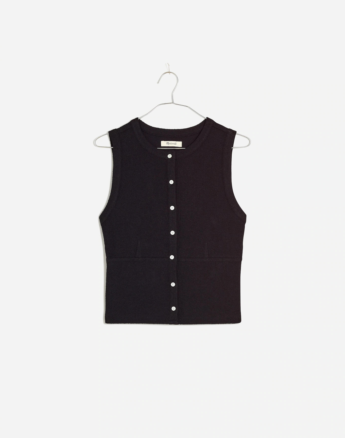 Split-Crewneck Cardigan Tank | Madewell