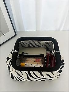 Verdusa Women's Striped Clutch Handbags Crochet Bag Classic Crossbody Bags | Amazon (US)