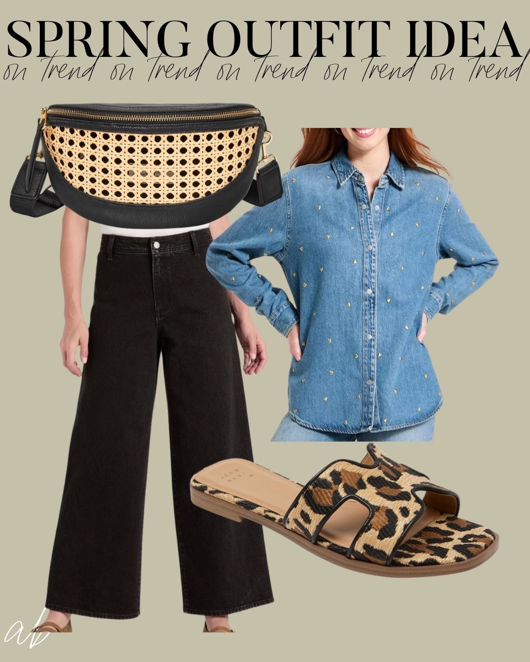 Spring outfit idea you can wear now: denim shirt with black wide leg jeans size 00 leopard flat sandals 

#LTKPetite #LTKSeasonal #LTKSaleAlert