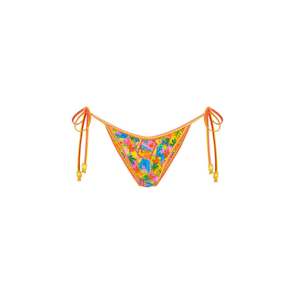Bind Dipped Cheeky Tie Bikini Bottom - Sunshine Snaps | Kulani Kinis US