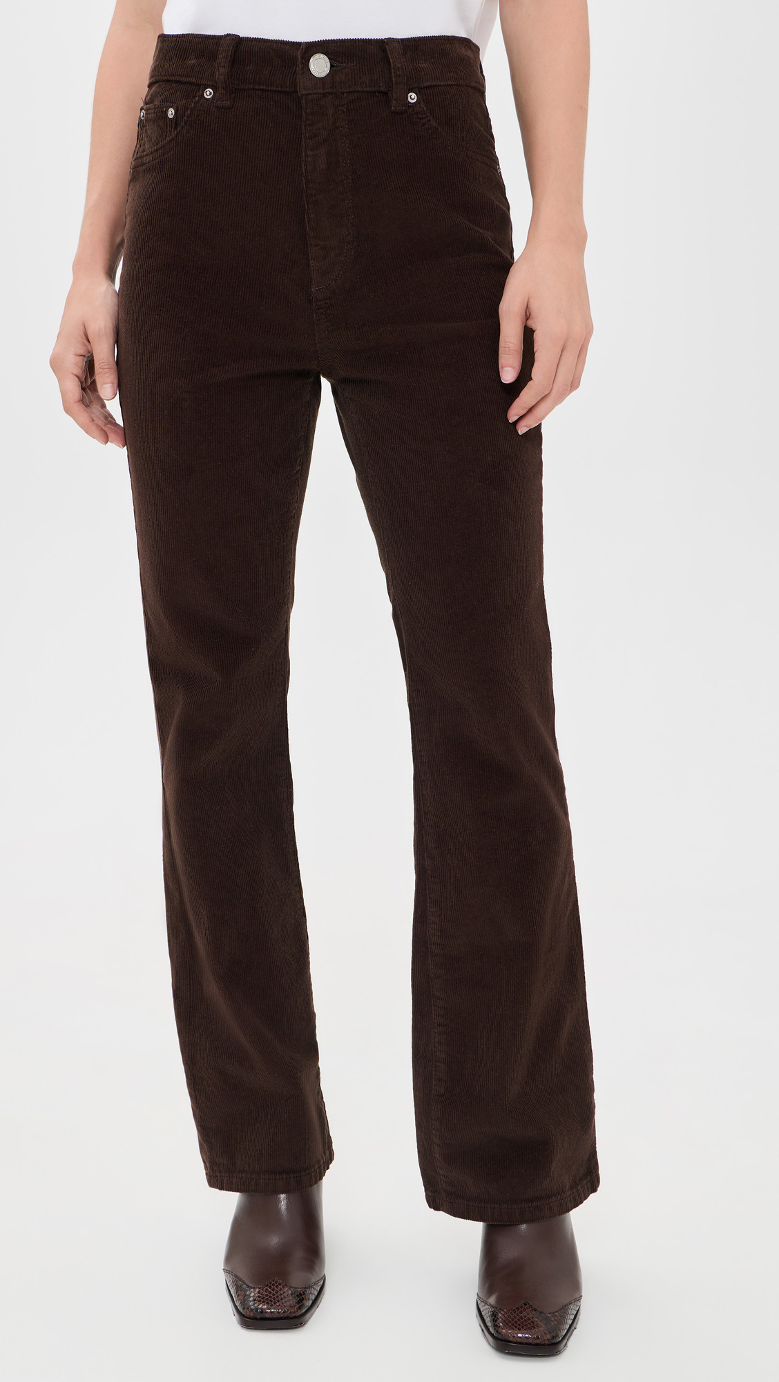 DL1961 Bridget Bootcut Petite Corduroy Pants meteorite (corduroy) 29 | Shopbop