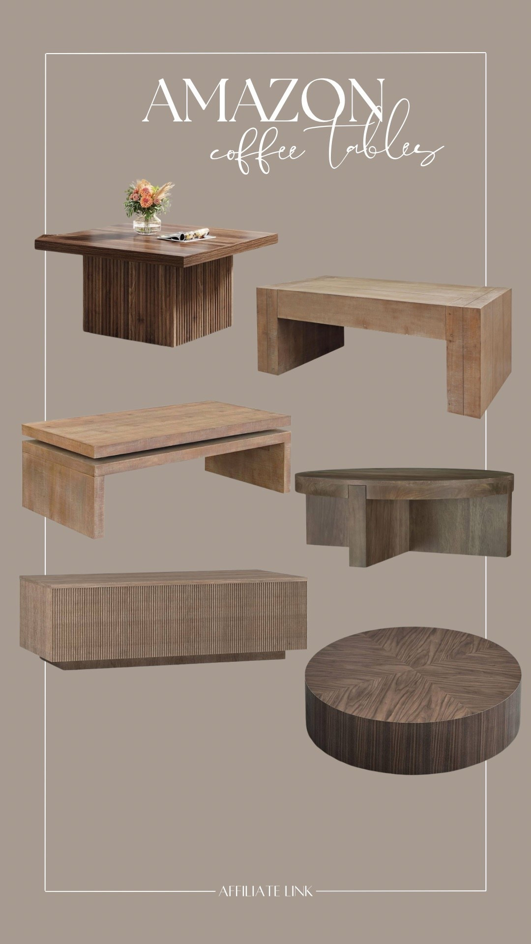 Affordable wood coffee tables! 

#LTKHome