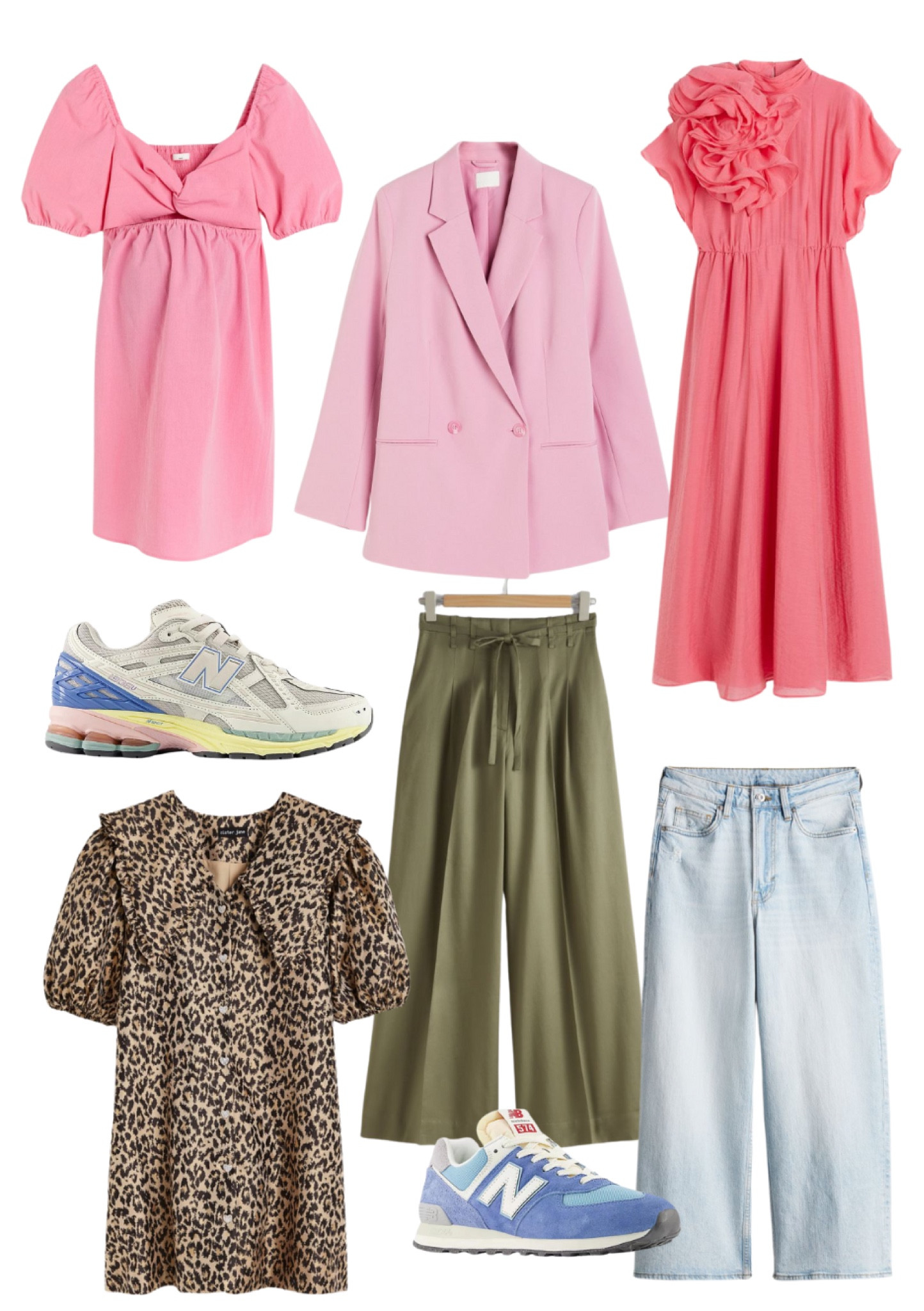 PinkepankStyle on a Budget - Glamour Shopping Week Favorites! #pinkepankstyle #colourfuldressing #weddingguestdress #weddingguest #widelegjeans #momstyle 