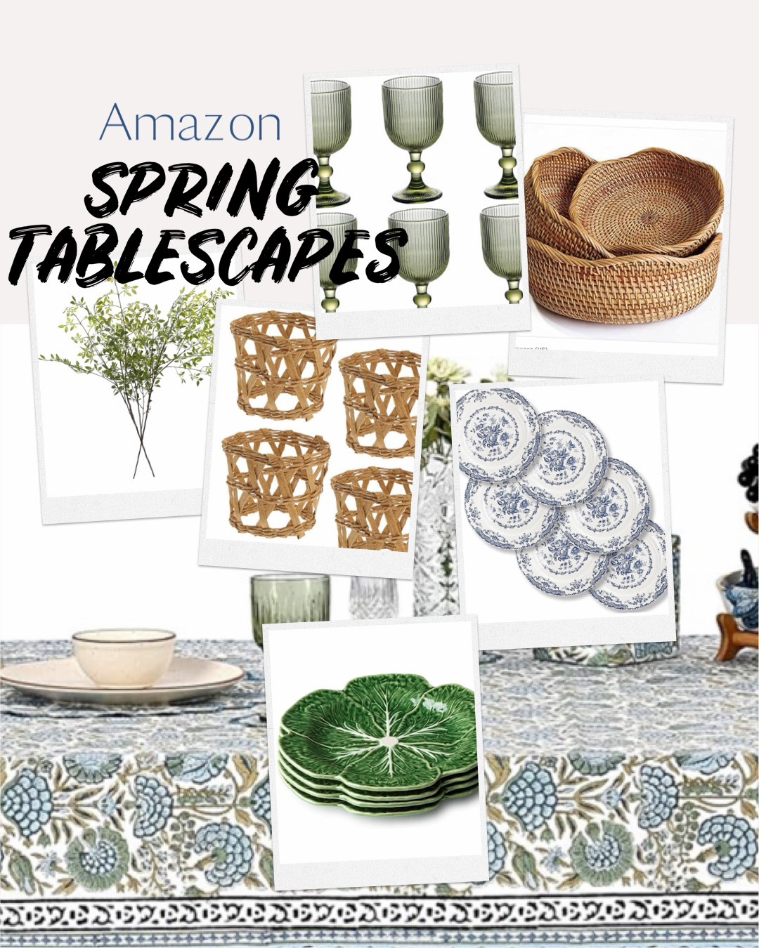 Spring TABLESCAPE Inspo! Spring tablescapes perfect for your next spring party, Eid party or Easter table! Spring home decor, spring decor! 

#LTKHome #LTKSeasonal #LTKWedding