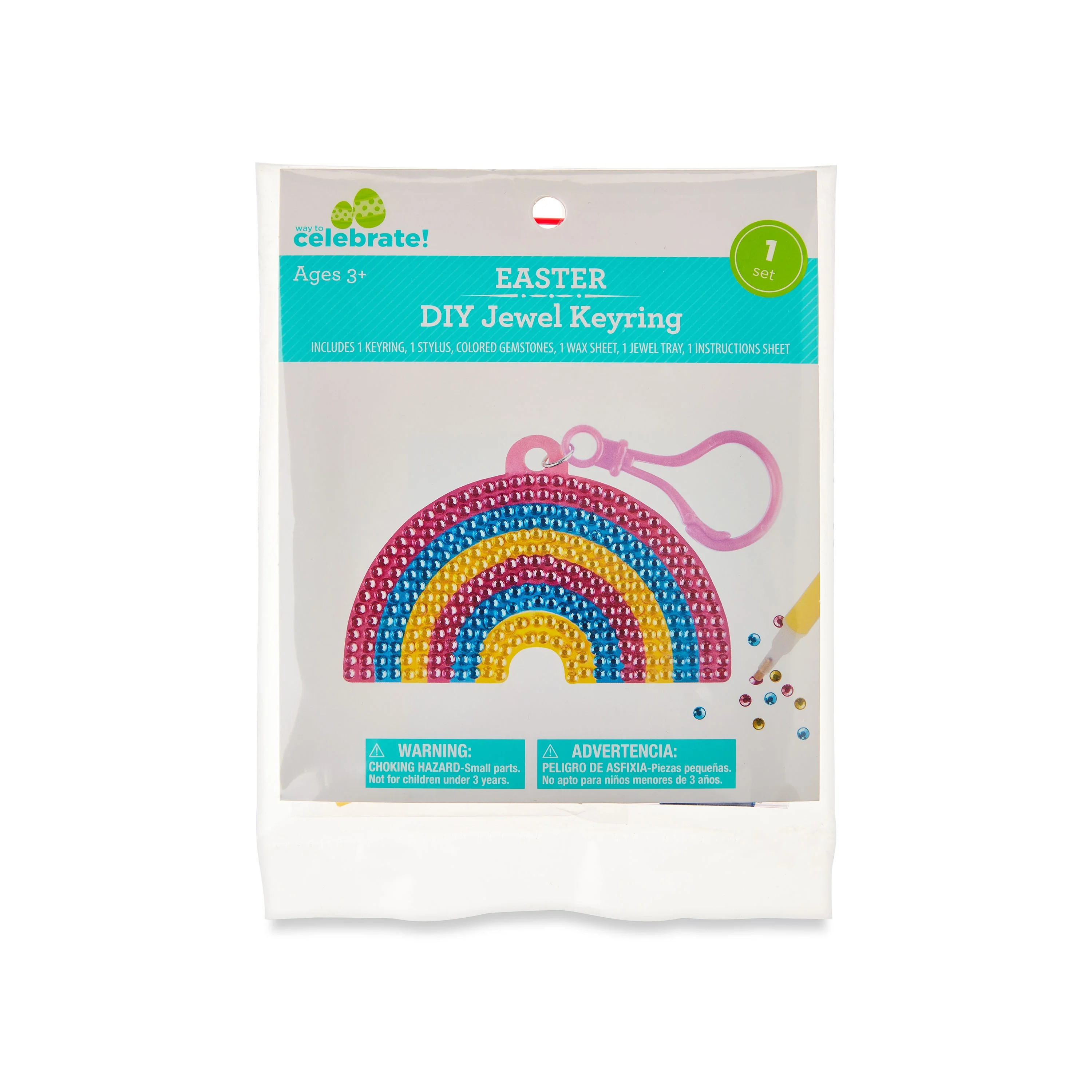 Easter DIY Jewel Keyring, Rainbow 1 Set, by Way To Celebrate | Walmart (US)