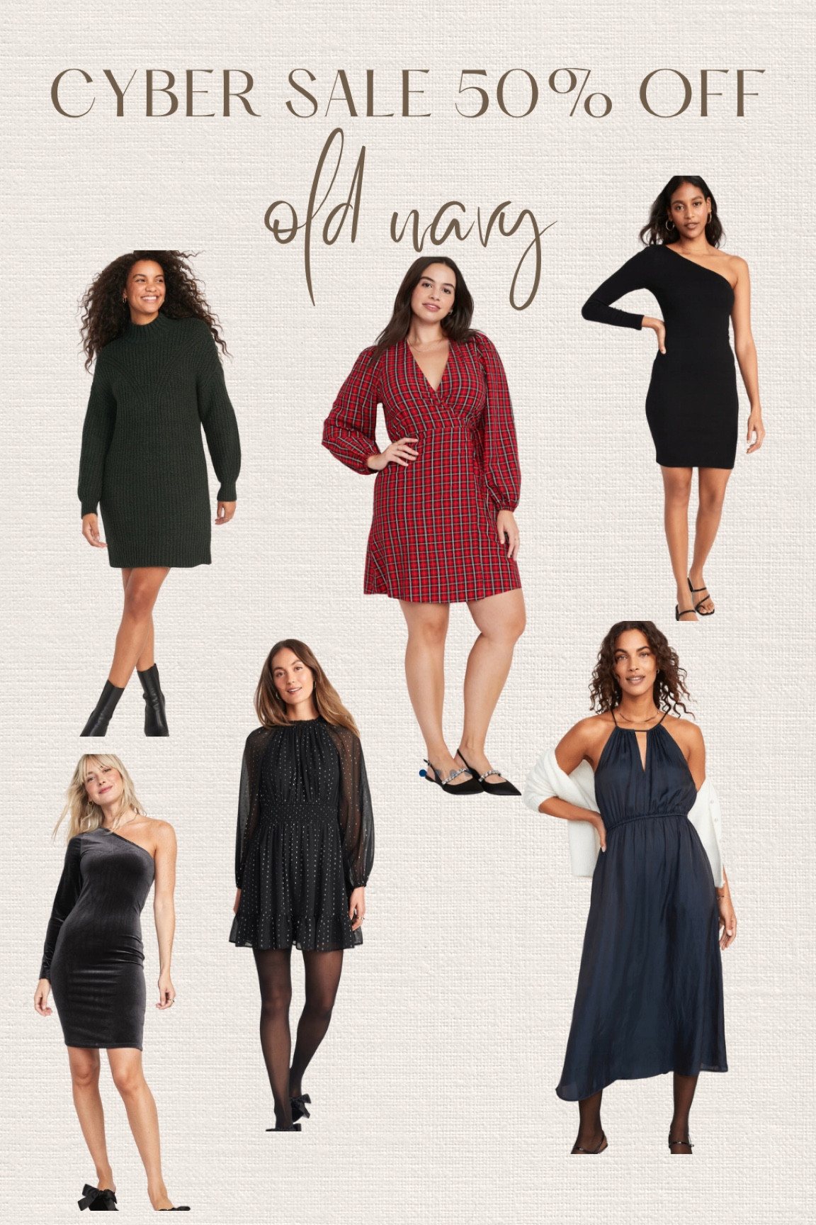 Old navy cyber sale 50% off! // holiday outfits 

#LTKHoliday #LTKsalealert #LTKCyberweek