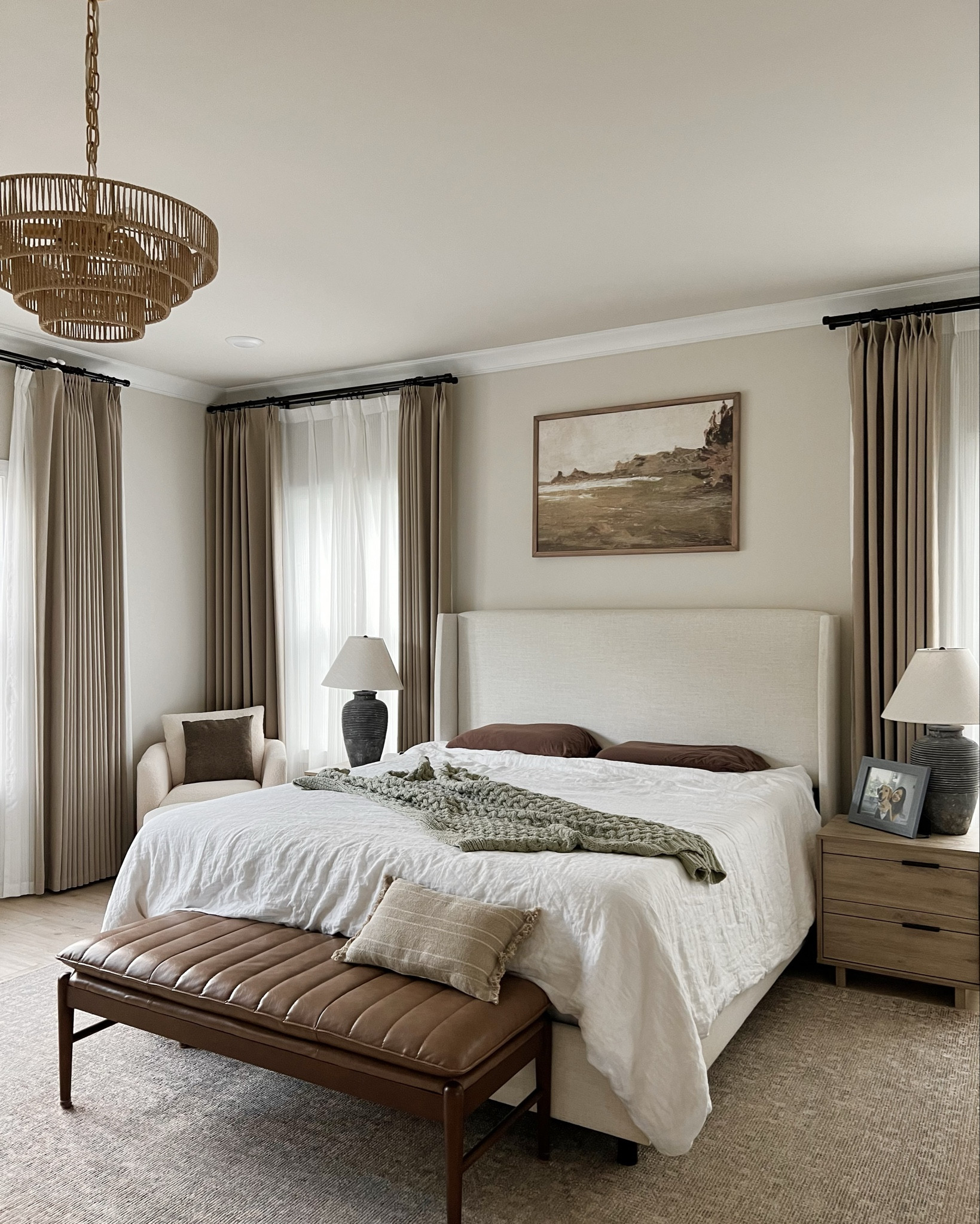 Modern organic bedroom. Everything is budget friendly 

#LTKHome