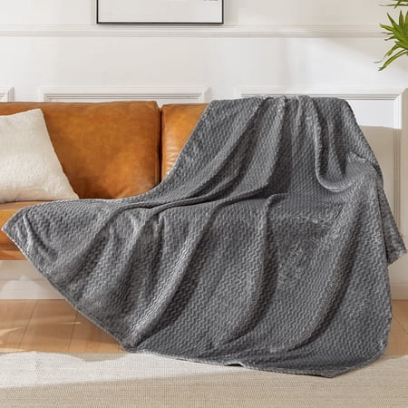 BEDELITE Fleece Throw Blankets - Ultra Modern Grey Throw Blanket - Super Cozy Luxurious Microfiber B | Walmart (US)