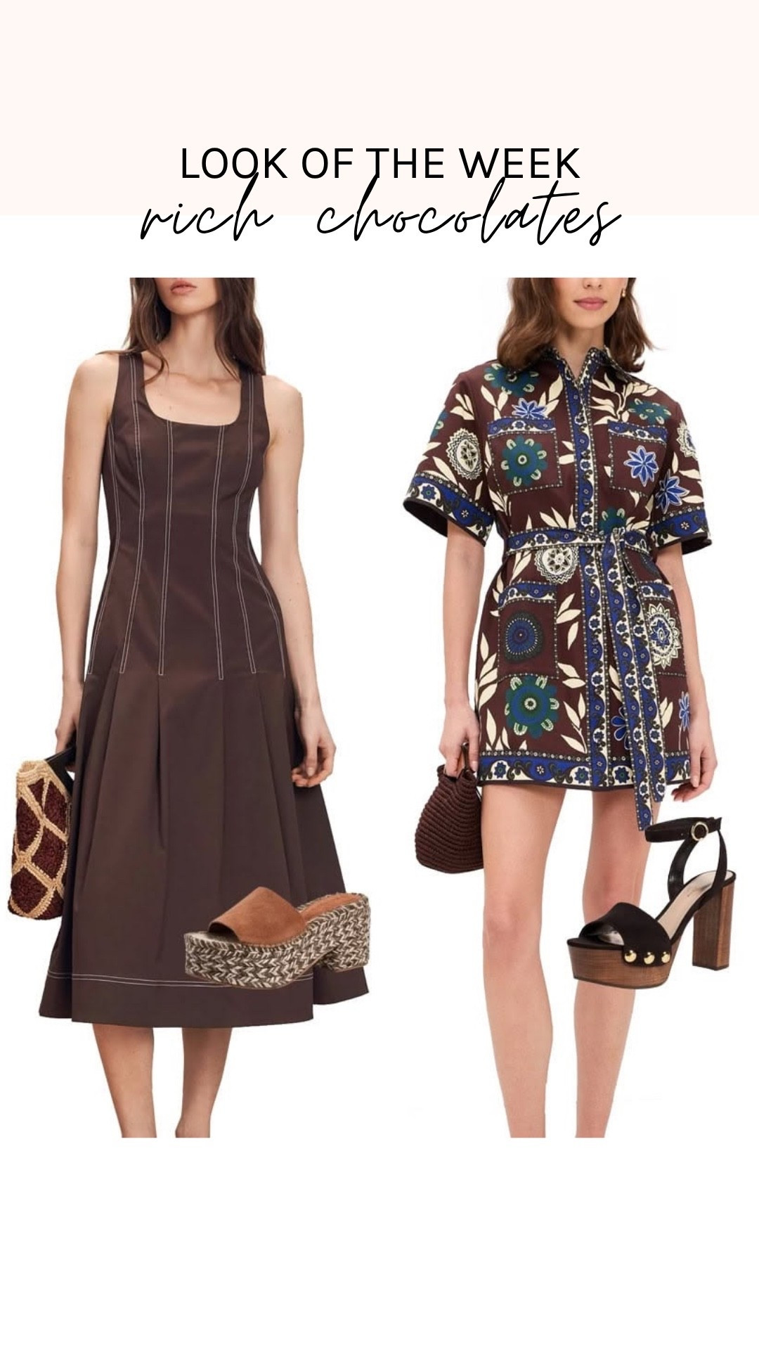 Indulge your sweet tooth with this week’s picks. Choose from one-and-done dresses, chic tops paired with great shorts or jeans, and must-have sets all in rich chocolate shades.

#LTKootd