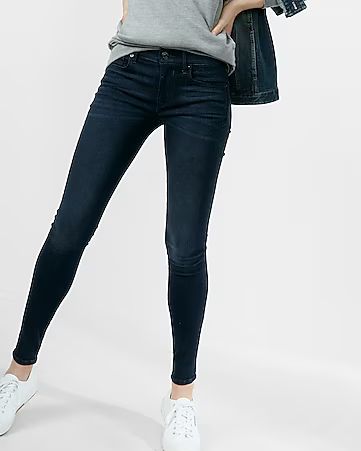 Mid Rise Stretch+ Supersoft Ankle Jean Leggings | Express