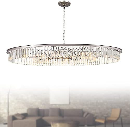 MEELIGHTING Crystal Chandeliers Modern Luxury Ceiling Lights Fixtures Pendant Lighting for Dining... | Amazon (US)