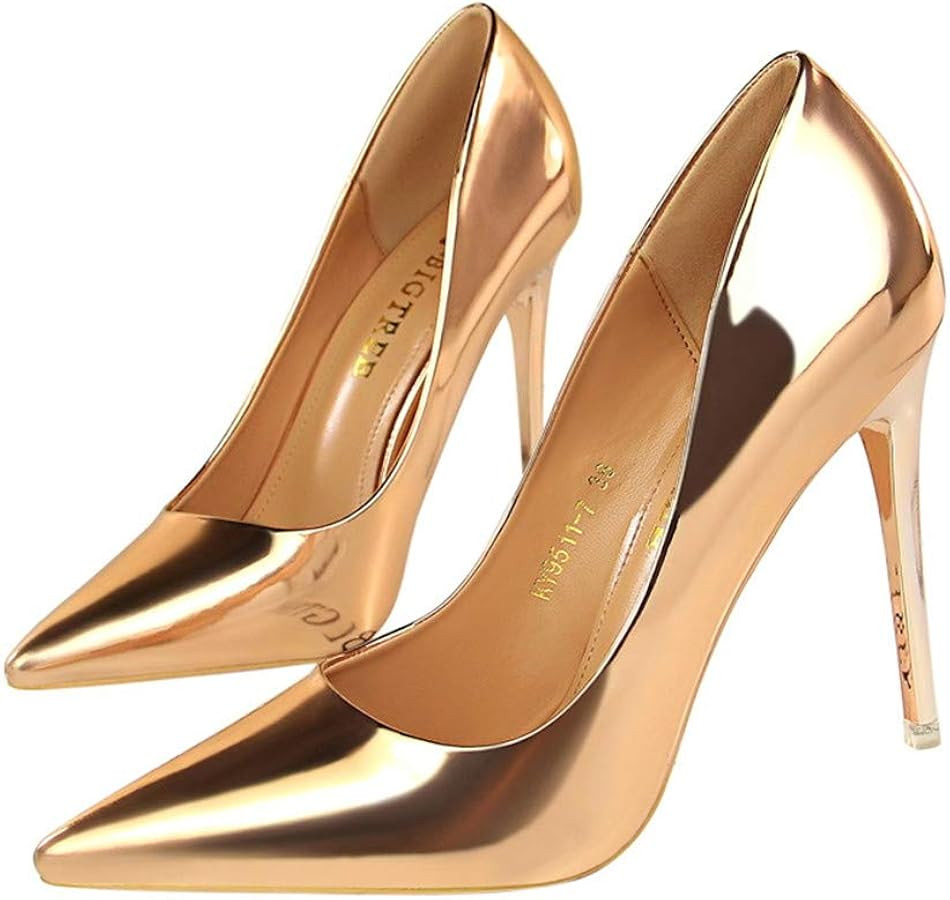 Hee grand Classic Pointed Toe Heels for Women Fashion Suede Stiletto Wedding Party Dress Shoes Of... | Amazon (US)