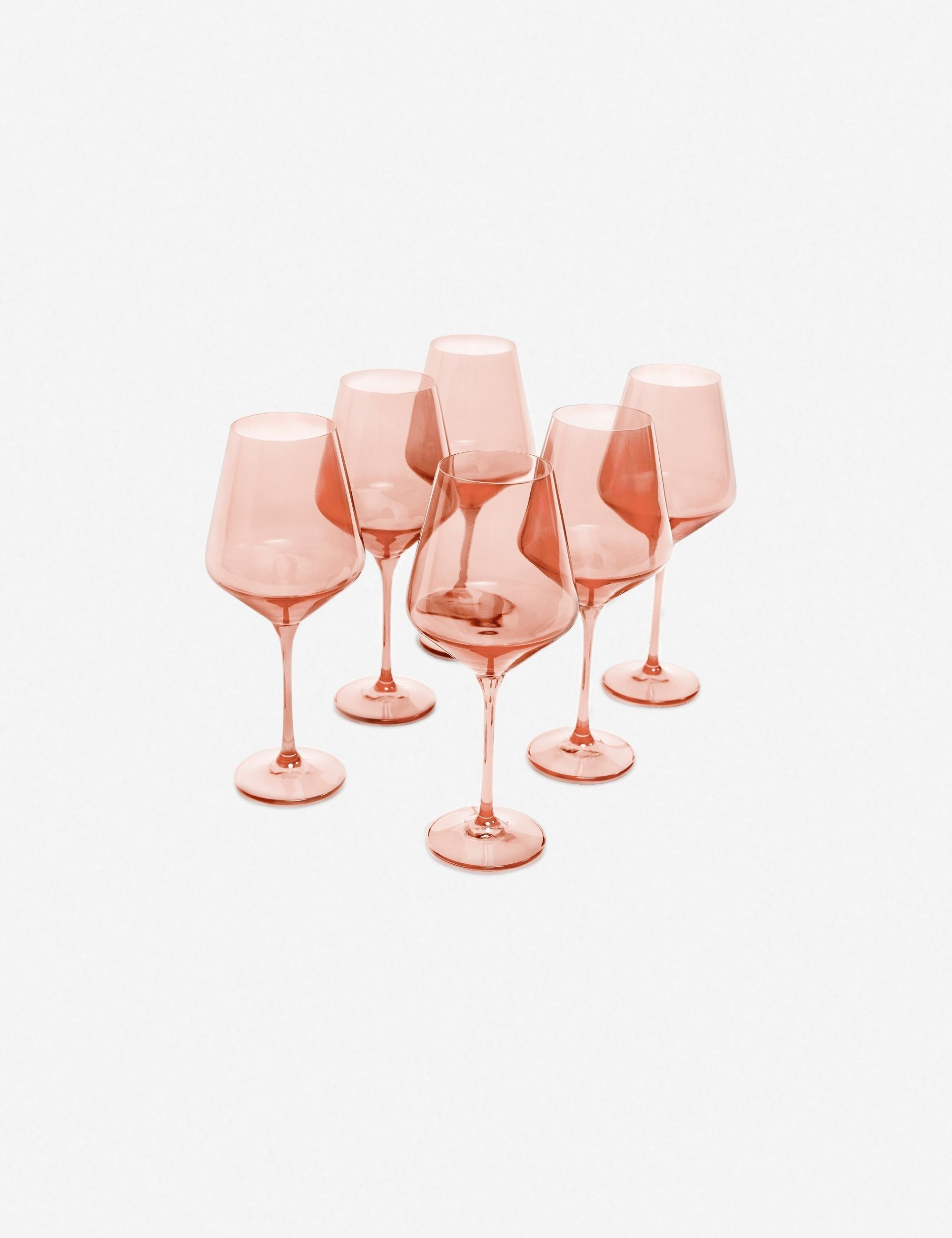Estelle Stemware, Coral (Set of 6) | Lulu and Georgia 