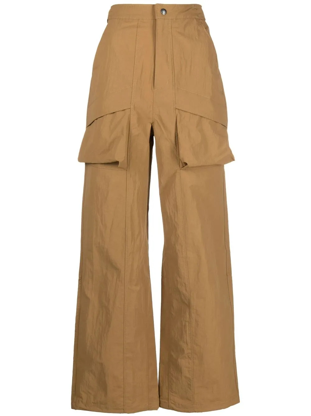 pouch-pocket wide-leg trousers | Farfetch Global