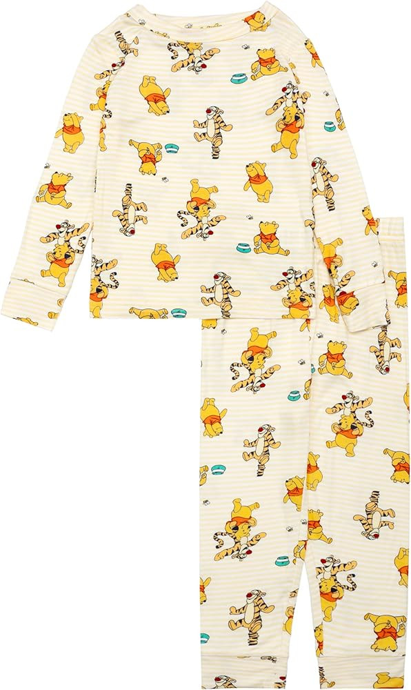 Disney boys 2-piece Snug-fit Viscose Pajama Set, Soft & Cute for Kids | Amazon (US)