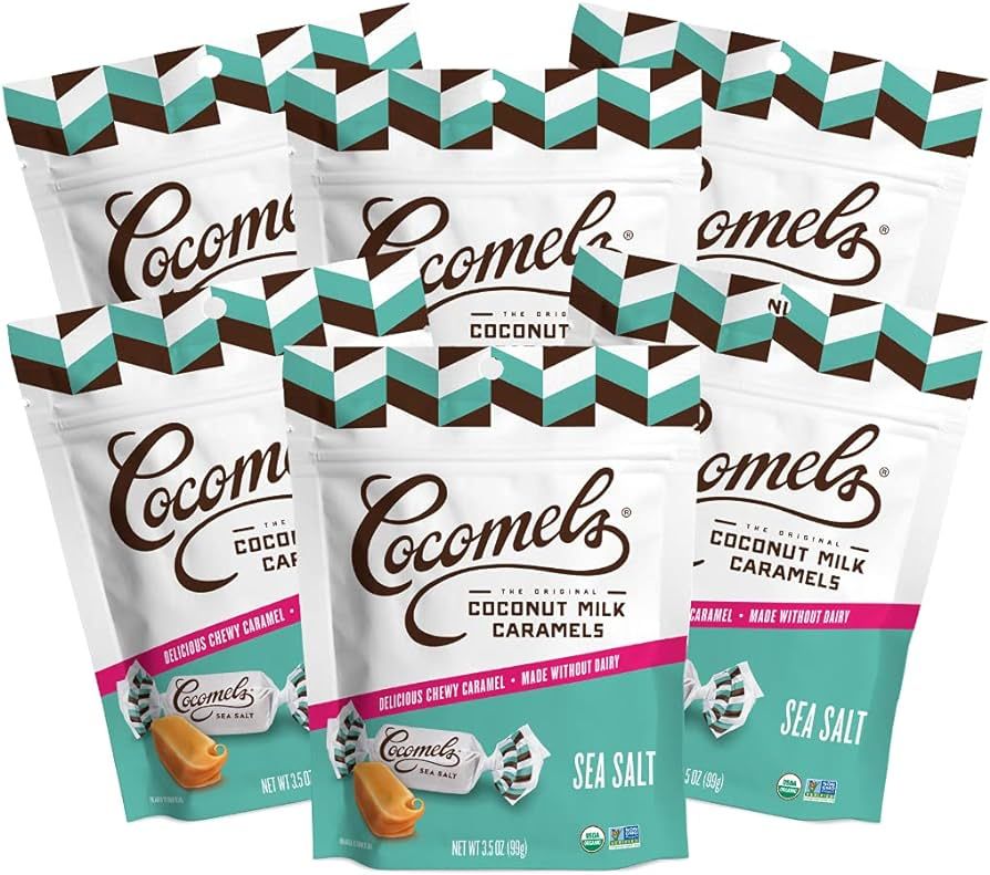 Cocomels Coconut Milk Caramels, Sea Salt Flavor, Organic, Dairy Free, Vegan, Gluten Free, Non-GMO... | Amazon (US)