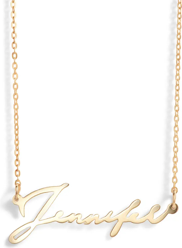 Argento Vivo Personalized Script Name Necklace | Nordstrom