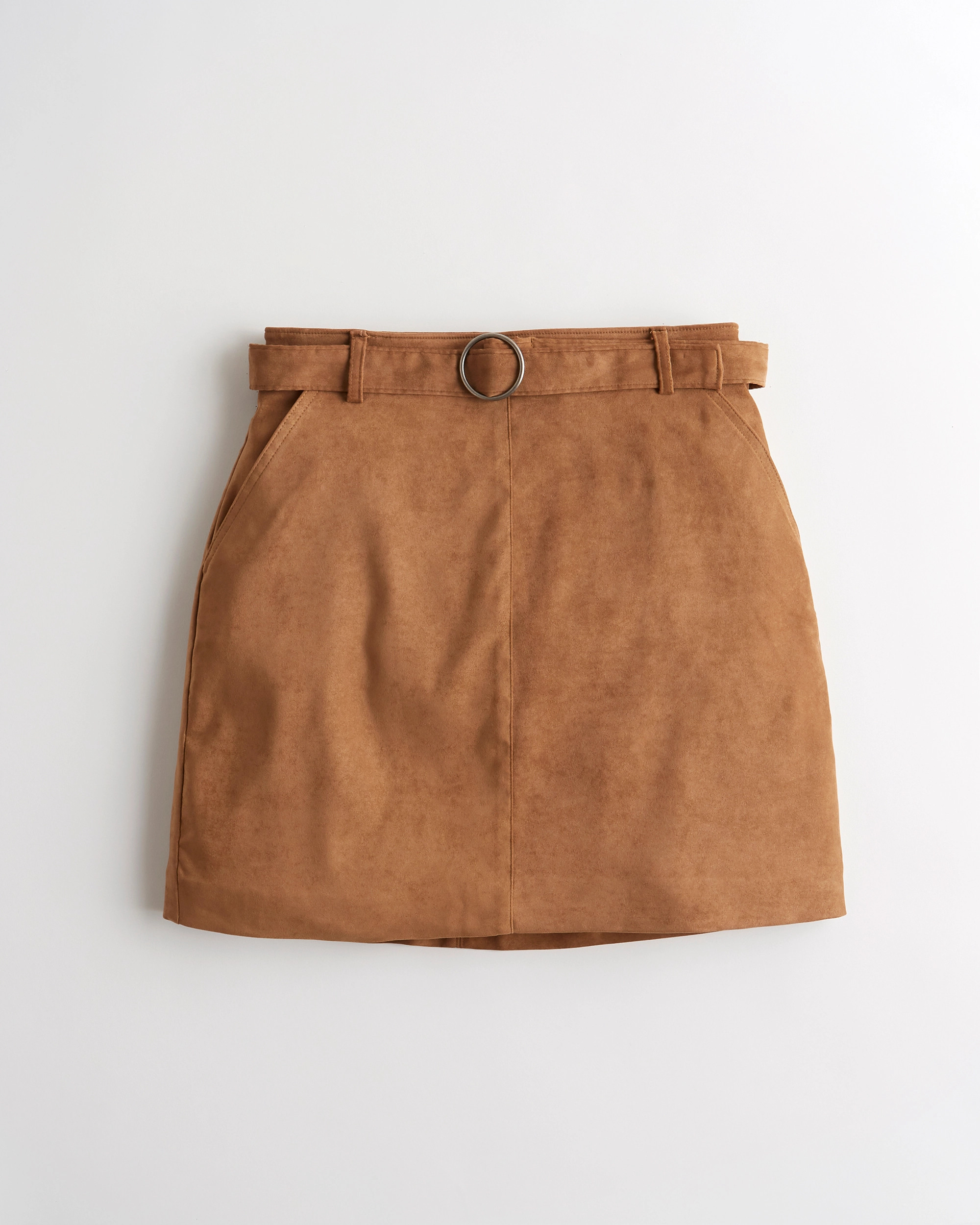 Ultra High-Rise Faux-Suede Mini Skirt | Hollister (US)