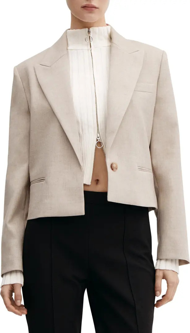 MANGO Americana Fiona Short Jacket | Nordstrom | Nordstrom