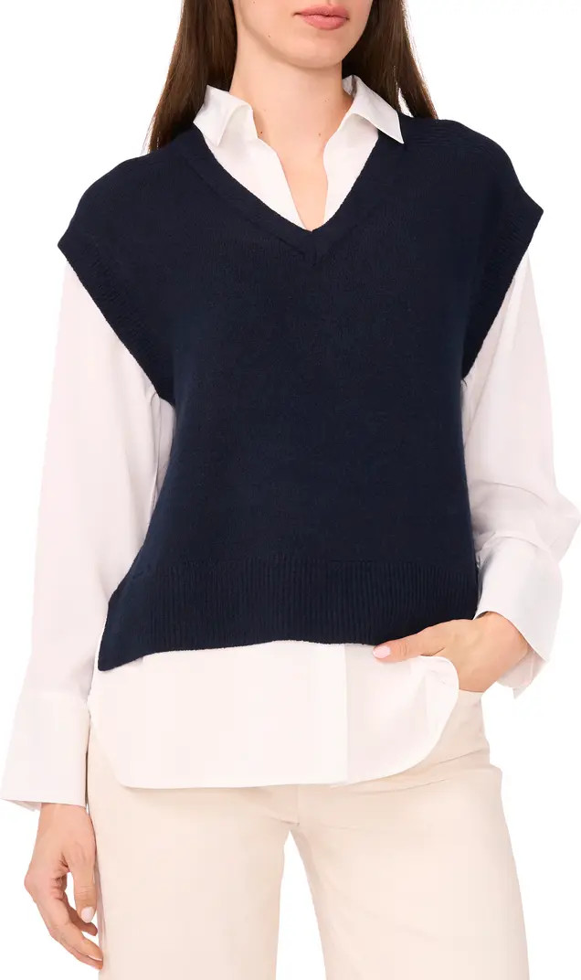 Layered Look Sweater Vest | Nordstrom
