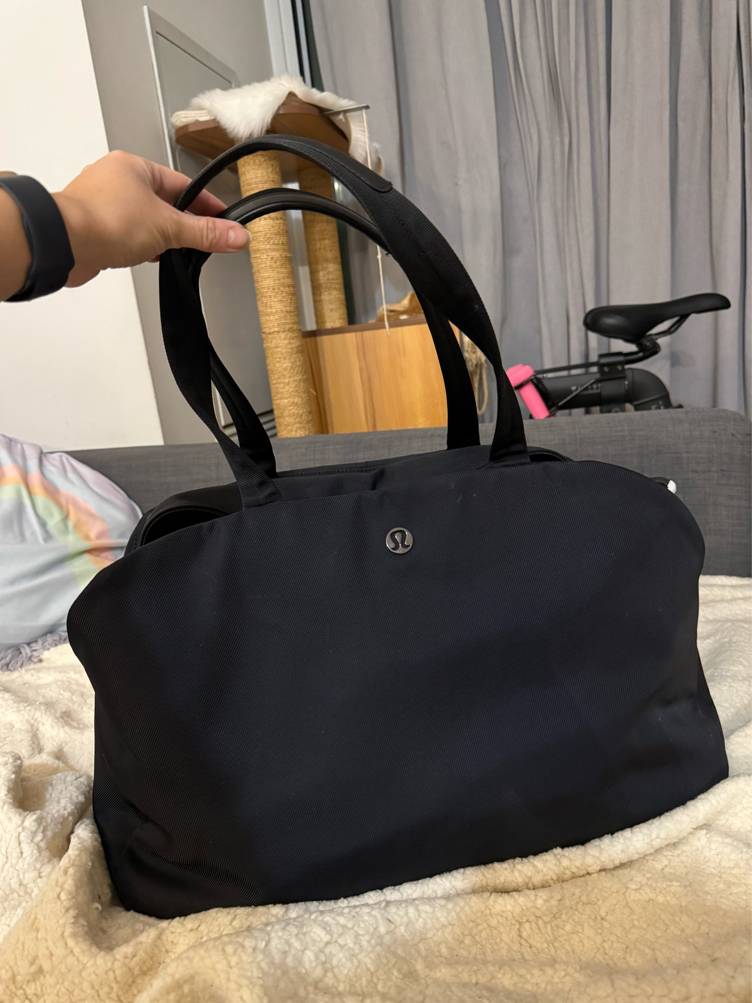 My ultimate work bag that holds EVERYTHING! My laptop, planner, scissors, pens, sanitizer, mouse, chargers, etc. There’s 2 water bottle holders. Everything you could ever ask for!

#LTKstyletip #LTKtravel #LTKitbag