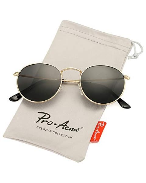 WearMe Pro - Reflective Lens Round Trendy Sunglasses | Amazon (US)