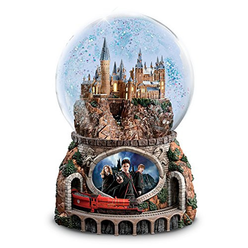 The Bradford Exchange Harry Potter Hogwarts Express Musical Snow Globe, Light-Up Castle, Moving Train with Hedwig's Theme | Amazon (US)