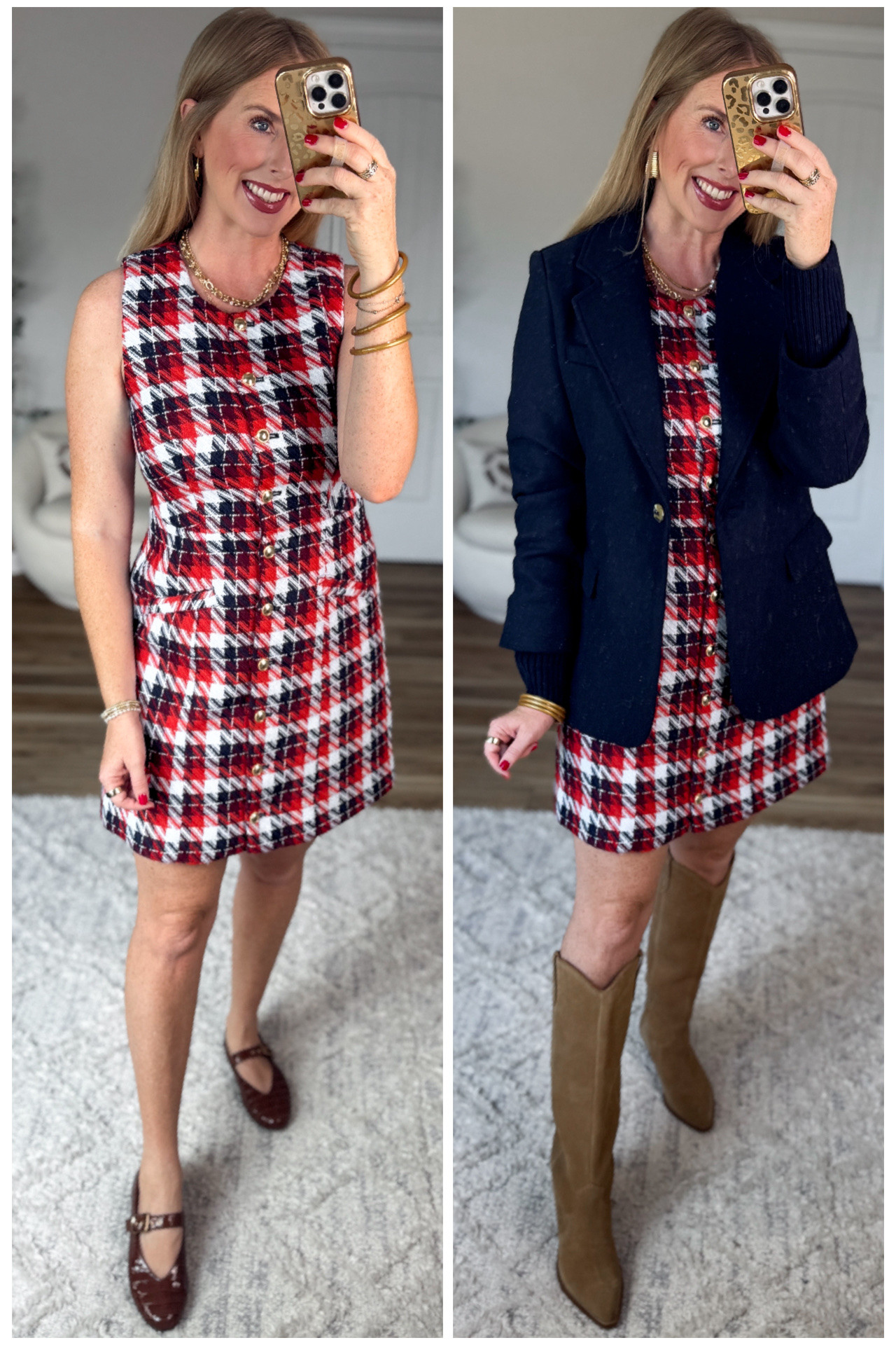 2 ways to style this tweed dress from Walmart!

#LTKgrwm #LTKootd