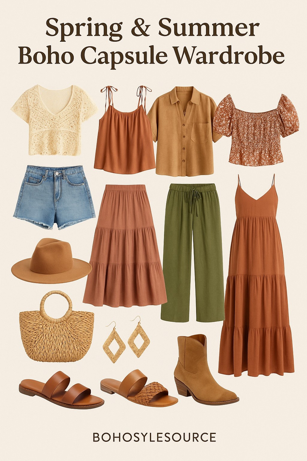 Effortless Boho Chic Capsule: 14 Wardrobe Staples for a Stylish Spring & Summer

Build your dream boho wardrobe without the guesswork. This curated spring and summer capsule includes the 14 must-have pieces every free-spirited style lover needs—from flowy dresses and woven bags to earthy sandals and statement jewelry. These timeless staples will keep your look fresh, airy, and effortlessly put together from brunch dates to beach escapes.

Start with these versatile favorites and mix & match your way to endless outfit combos—all while staying true to your boho soul.

Tap to shop the full capsule and simplify your seasonal style with pieces that do more with less.

boho chic style
spring boho outfits
bohemian summer fashion
boho capsule wardrobe
boho aesthetic clothing
boho beach style
boho maxi dress
flowy boho tops
boho outfit ideas
rustic summer style
boho jewelry
neutral boho outfit
boho sandals
boho fashion 2025
summer capsule wardrobe
boho travel outfits
lightweight boho layers
natural fiber clothing

#LTKFindsUnder100 #LTKStyleTip #LTKSeasonal