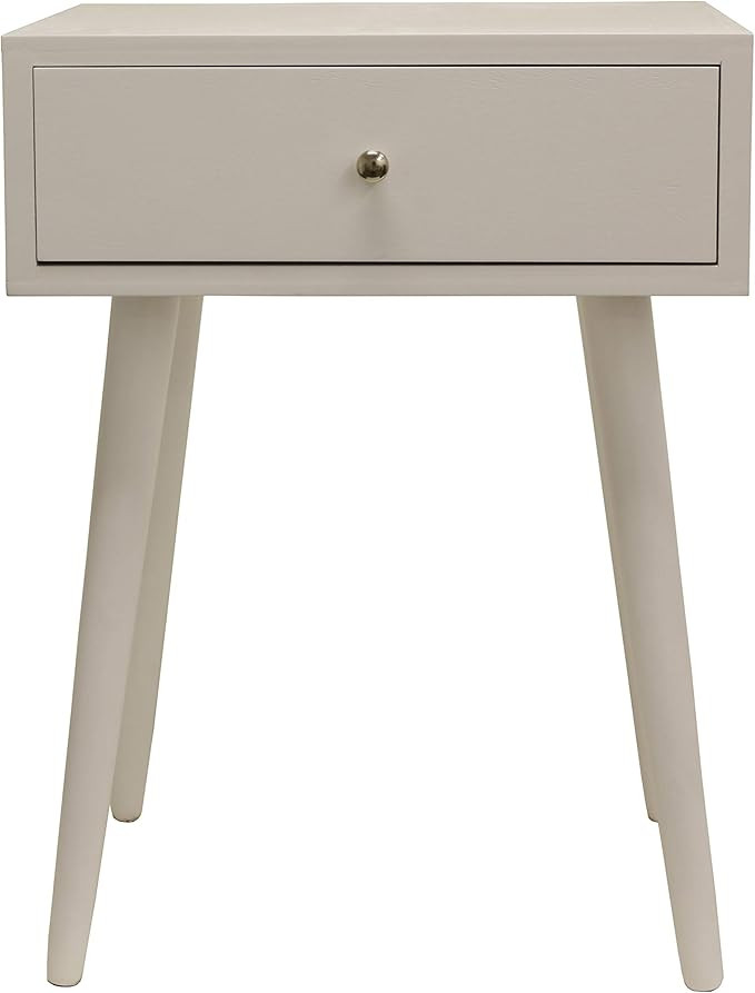 Decor Therapy Side Table, Size: 17.75w 13.75d 23.5h, Gloss White | Amazon (US)