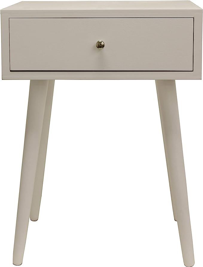 Decor Therapy Side Table, Size: 17.75w 13.75d 23.5h, White | Amazon (US)