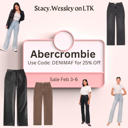 Big sale! Let’s Go! 
Use the code!! 

#abercrombie
#jeans
#denim
#abercrombiejeans
#flarejeans
#denimsale

#LTKsalealert #LTKFind #LTKSale