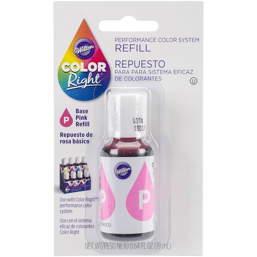 Wilton Right Performance Color System Refill .7oz-Pink, 4.54 x 9.620000000000001 x 14.7 cm, Multi... | Amazon (US)