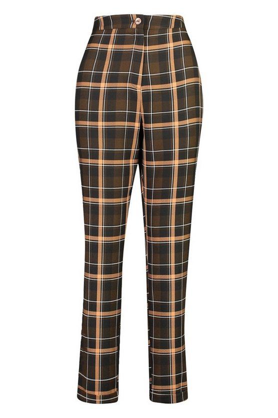 Tall Check Woven Pants | Boohoo.com (US & CA)